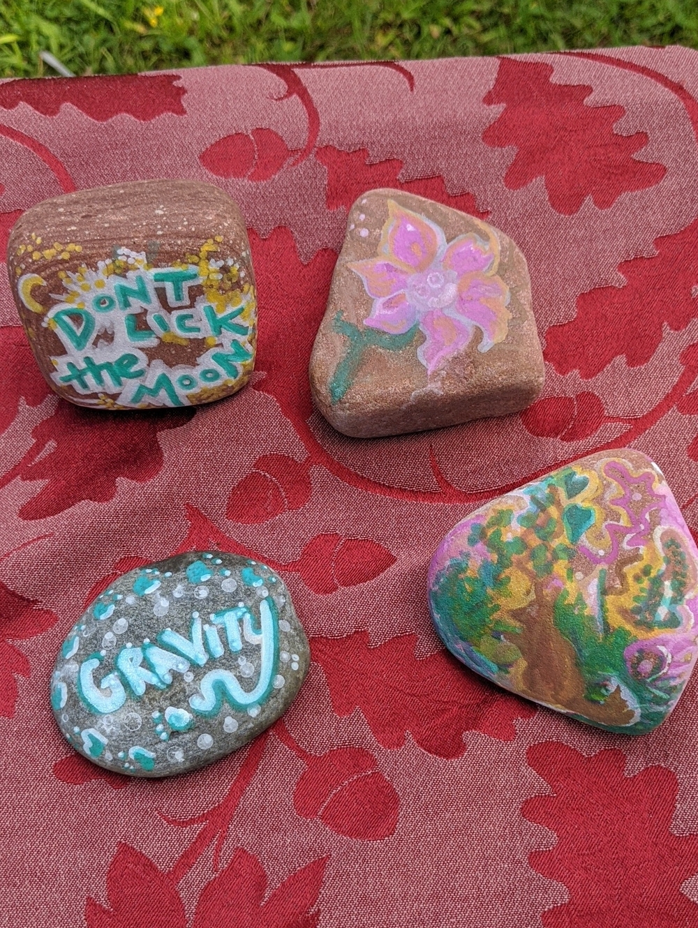 Custom Painted Rocks -India Rose Stone - create your own!